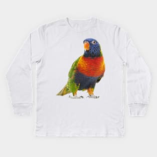 Cute Parrot Kids Long Sleeve T-Shirt